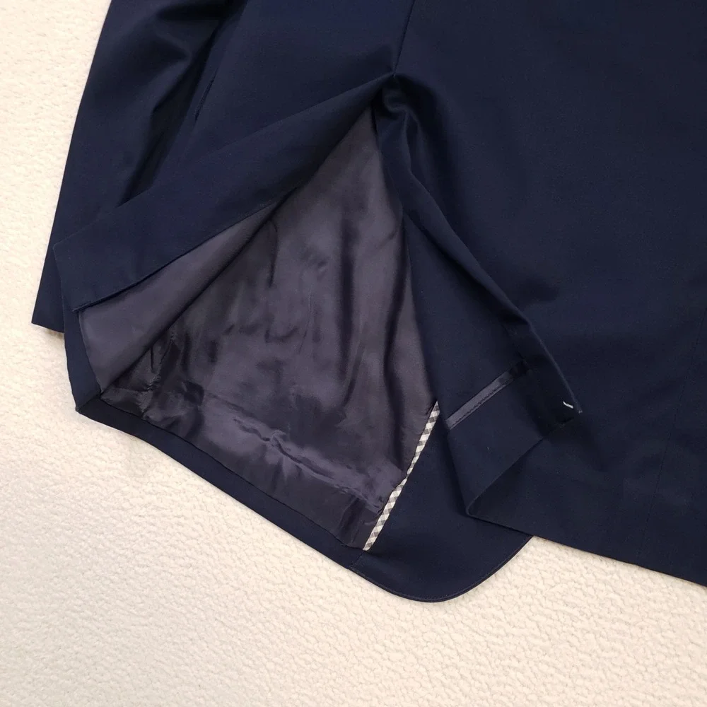 Bonobos Blazer Mens 46R Navy Blue Cotton Standard Fit Partially Lined Sport Coat